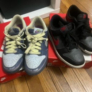 (2) Nike Dunk Low Kids' Sneakers 3.5y